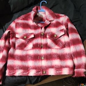 Red and White Plaid Jacket